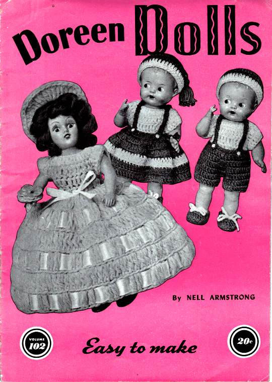 Doll Patterns Crochet Doreen Dolls Sunbonnet Wedding Skater Baby